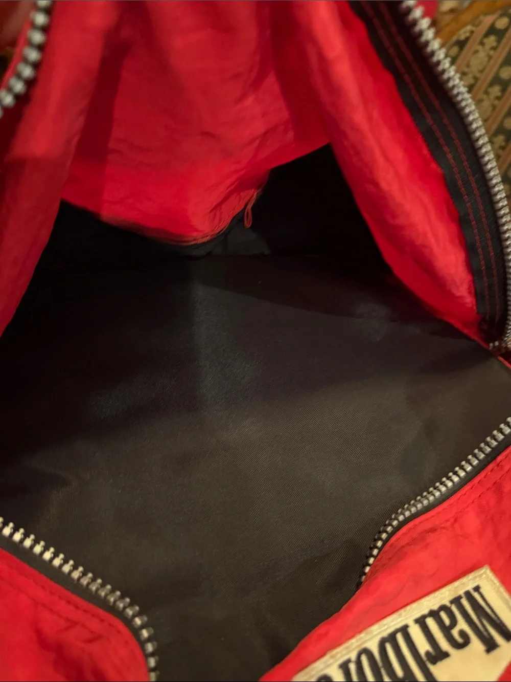 Vintage Marlboro Unlimited Large Red Bag & Back Pk 90s